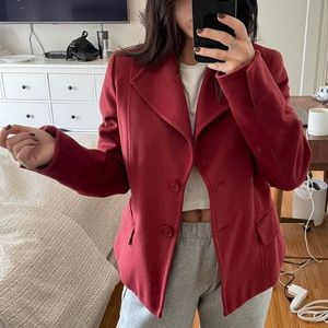 Max Mara burgundy blazer